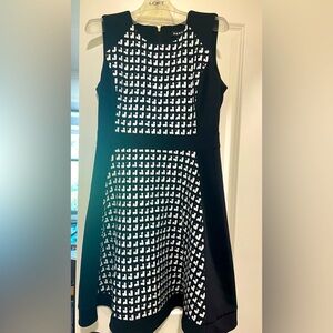 Black and white DKNY sheath dress size 2